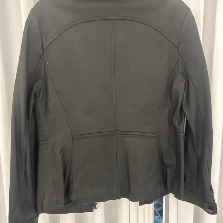 [BUNJANG] CarisNote Black Leather Jacket / 카리스노트 블랙양가죽 자켓 라이더 스타일