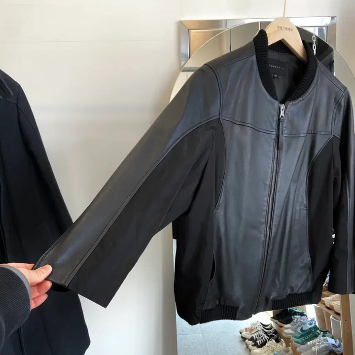 [BUNJANG] Luna Chorus Lamb Leather Jacket / 루나코러스 양가죽 7부 자켓 M(구66) Lamb Leather Jack