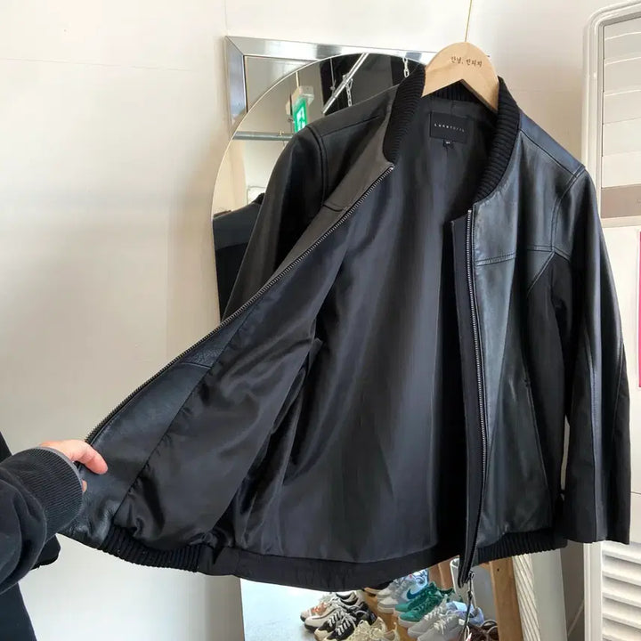 [BUNJANG] Luna Chorus Lamb Leather Jacket / 루나코러스 양가죽 7부 자켓 M(구66) Lamb Leather Jack