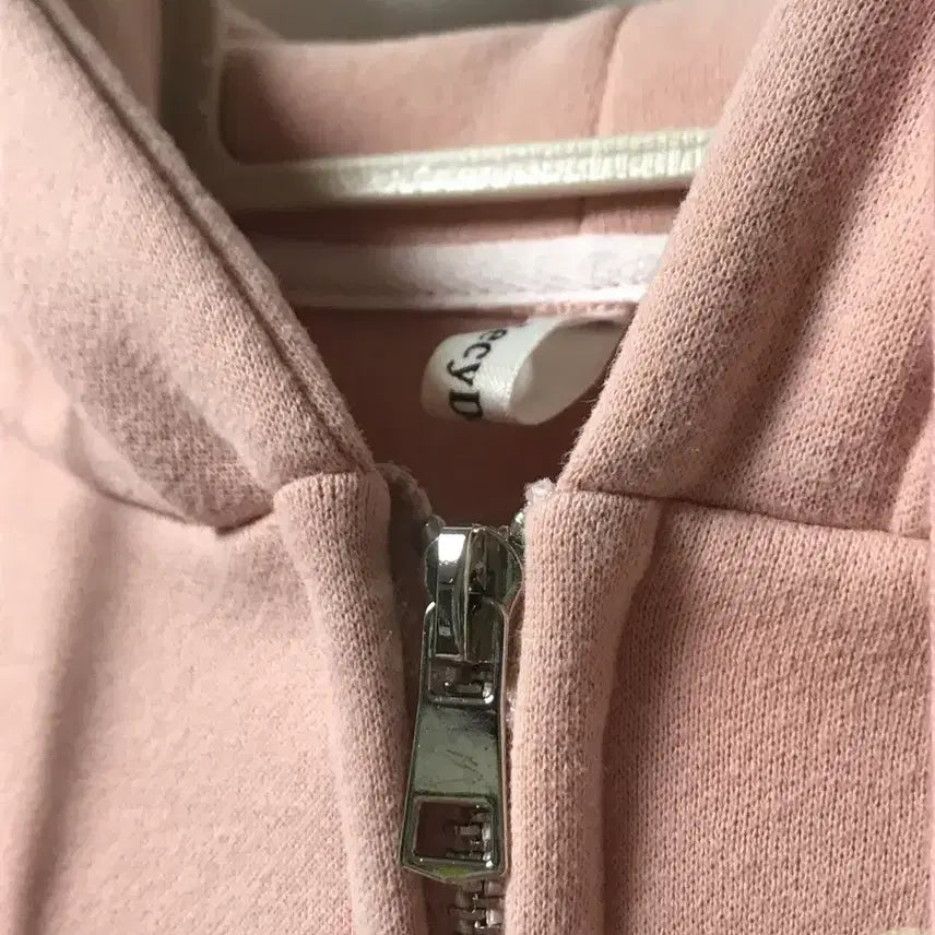 [BUNJANG] Pink Hoodie / 핑크 기모 후드집업