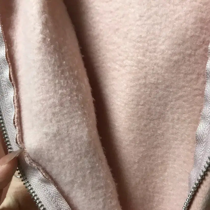 [BUNJANG] Pink Hoodie / 핑크 기모 후드집업