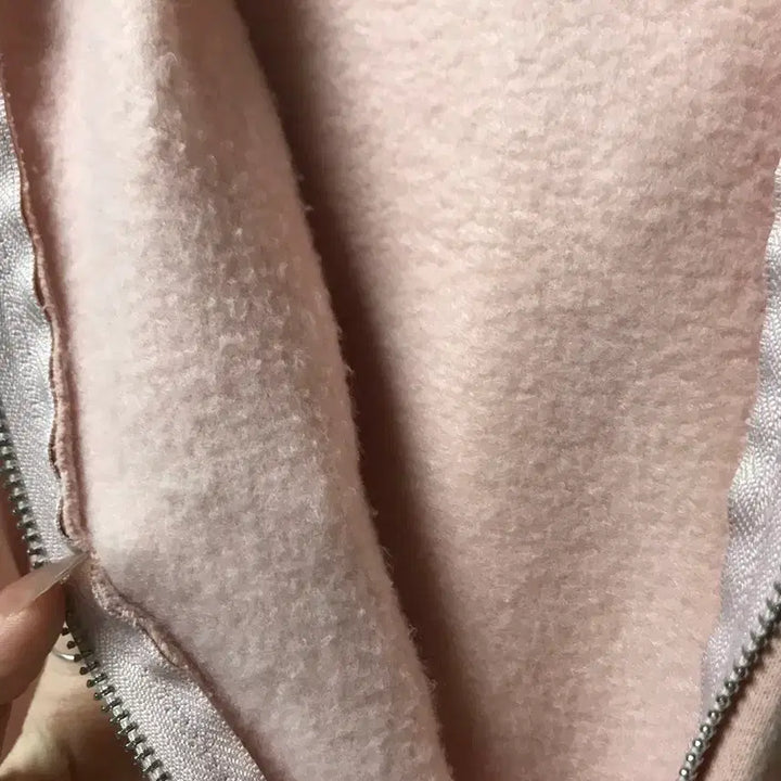 [BUNJANG] Pink Hoodie / 핑크 기모 후드집업