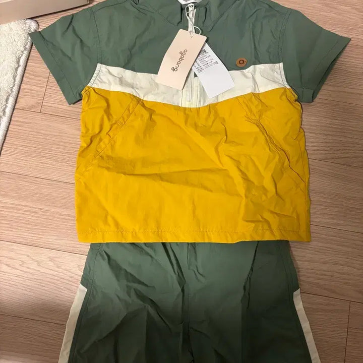 [BUNJANG] Zito Anorak Set (Khaki, Size 100) / 아가방 지토 아노락 상하복 카키 100