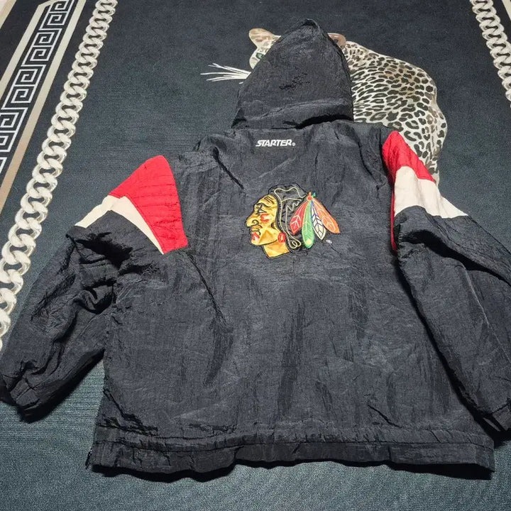[BUNJANG] Starter NHL Blackhawks Half-Zip Anorak XL / 90&