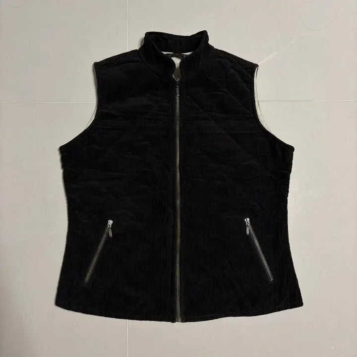[BUNJANG] Eddie Bauer Corduroy Quilted Vest / 정품 에디바우어 코듀로이 퀼팅 조끼 집업 베스트