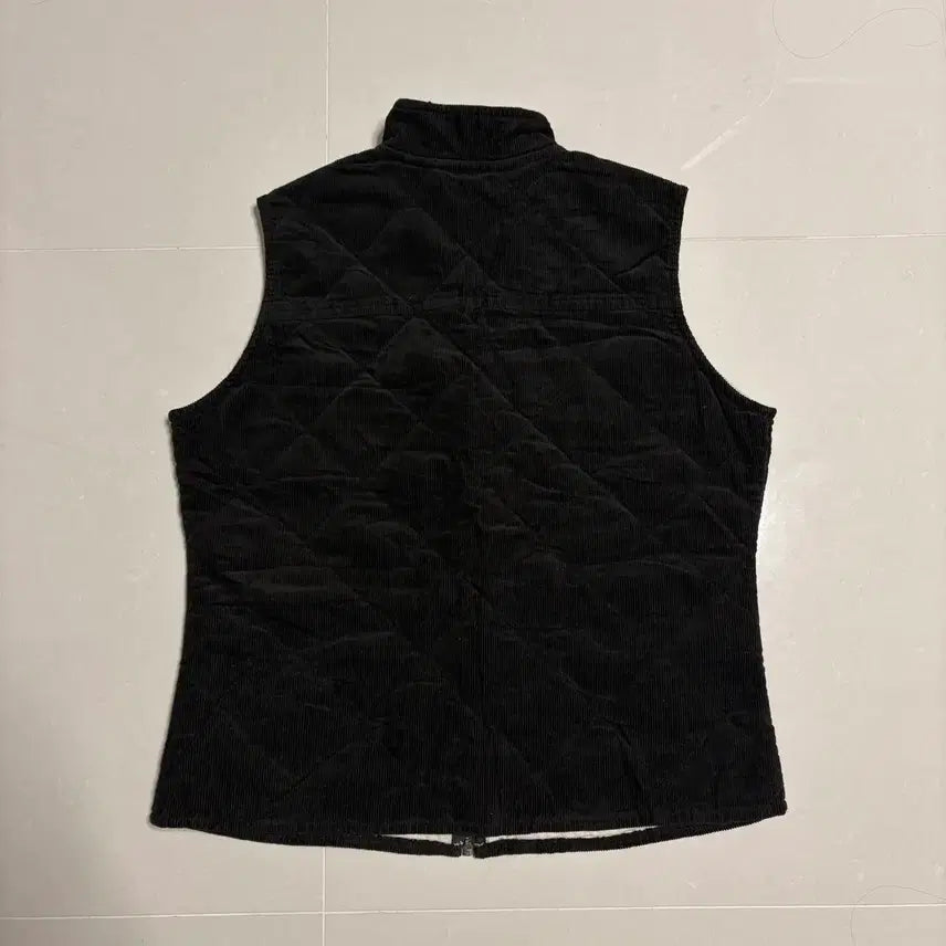 [BUNJANG] Eddie Bauer Corduroy Quilted Vest / 정품 에디바우어 코듀로이 퀼팅 조끼 집업 베스트