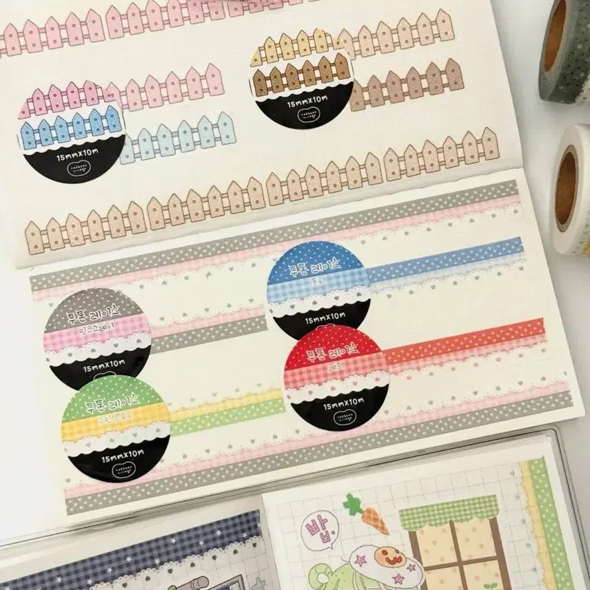 [BUNJANG] Danpat Woolsari Two-Tone Lace Tape / [단팥] 땡땡울타리, 투톤레이스 마테띵