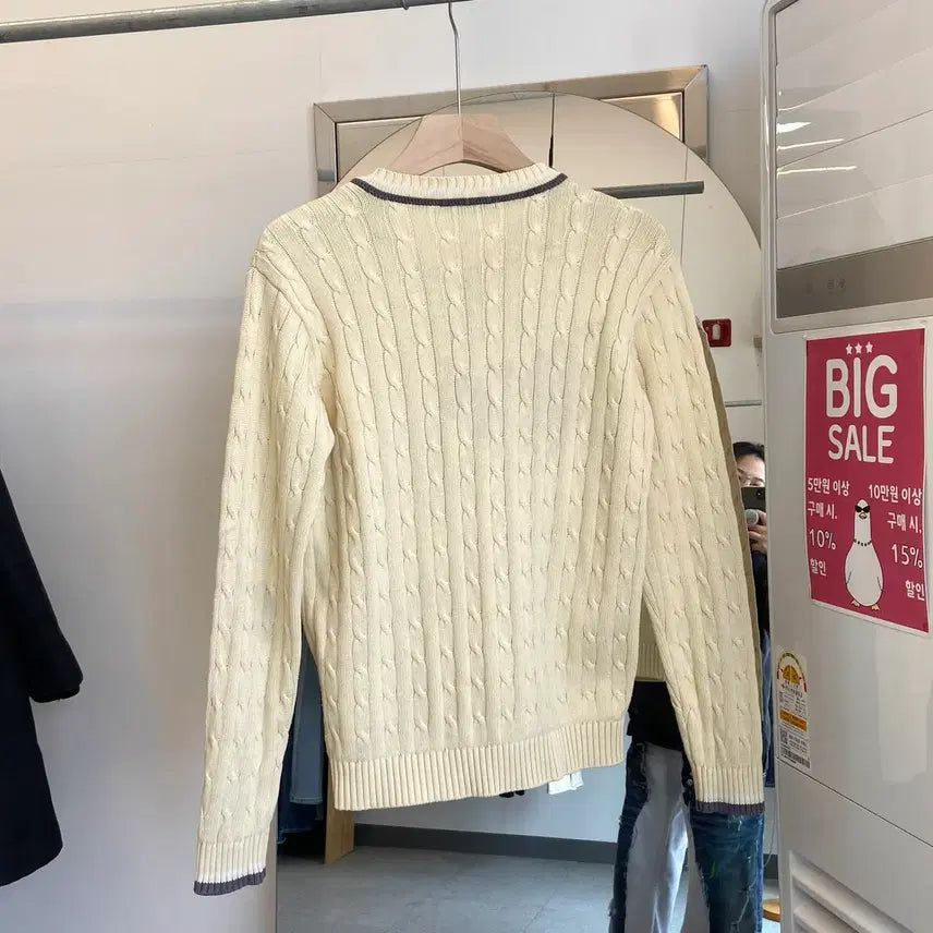 [BUNJANG] MARU Cable Knit Top / 마루 꽈배기 니트 S(90) MARU Cable Knit Top