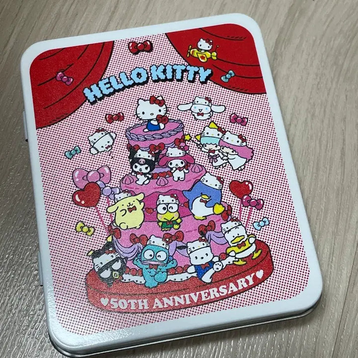 [BUNJANG] Hello Kitty 50th Anniversary Tin Case Sticker / 헬로키티 50주년 기념 틴케이스 스티커