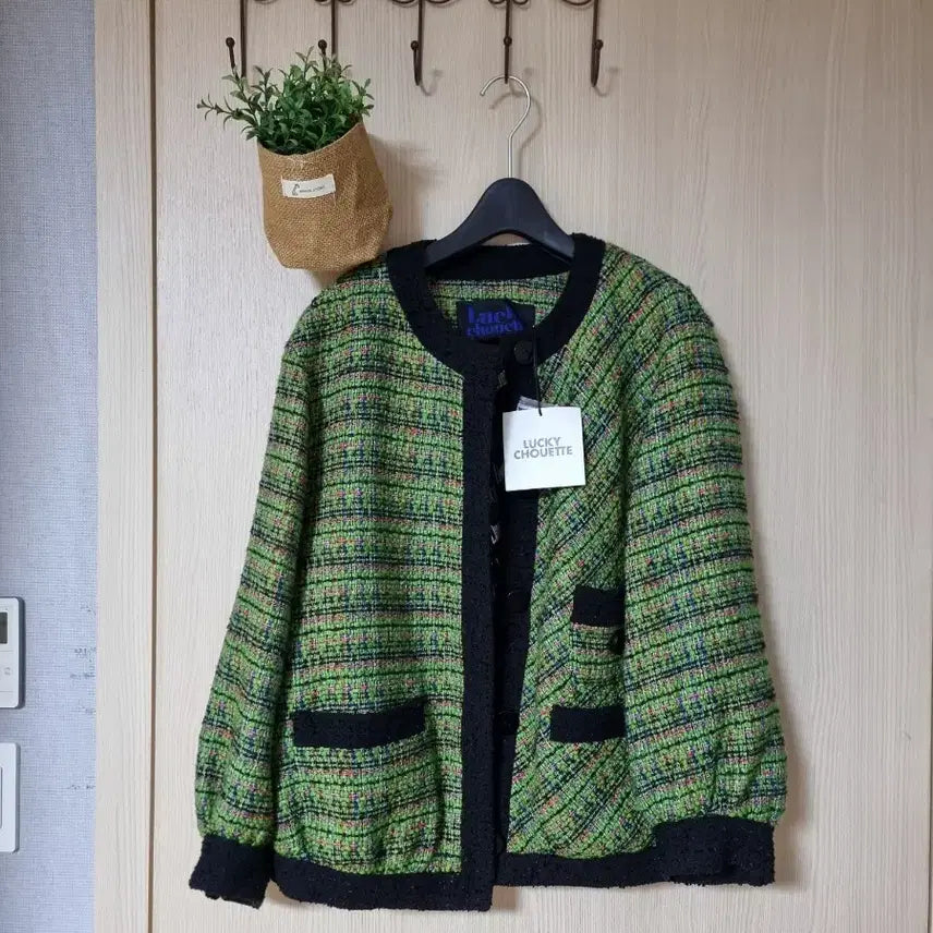 [BUNJANG] Lucky Chouette Tweed Jacket / 럭키슈에뜨 트위드 자켓