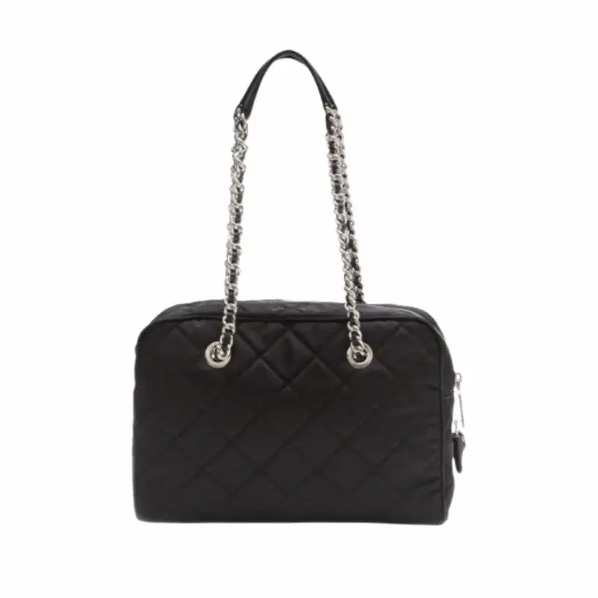 [BUNJANG] Prada Quilted Nylon Chain Shoulder Bag / PRADA 프라다 포코노 나일론 퀼팅 체인 숄더백 블랙 급처
