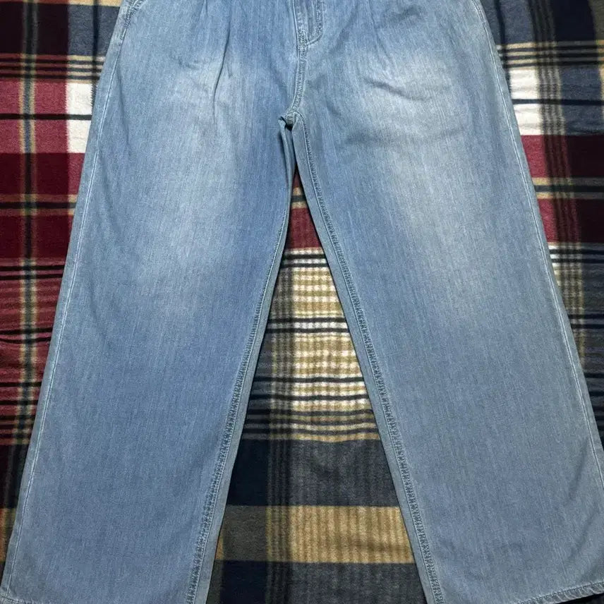 [BUNJANG] Partners Wide Denim Pants (Light Blue, L) / 택 제거 새상품) 포트너스 와이드 데님팬츠 (라이트 블루, L)