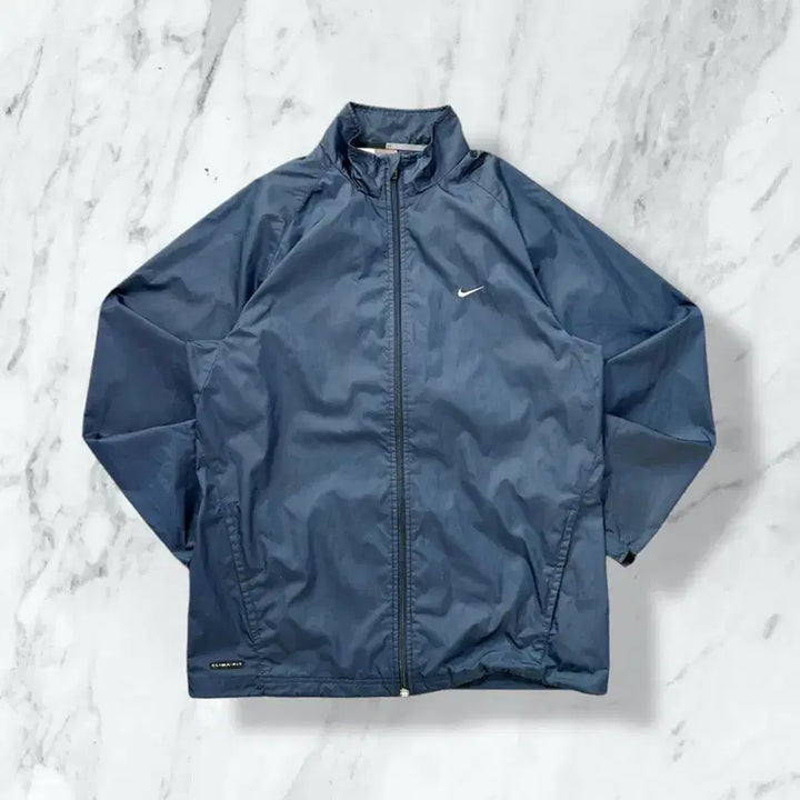 [BUNJANG] Nike Old School Navy Windbreaker Jacket / 나이키 올드스쿨 네이비 바람막이 자켓