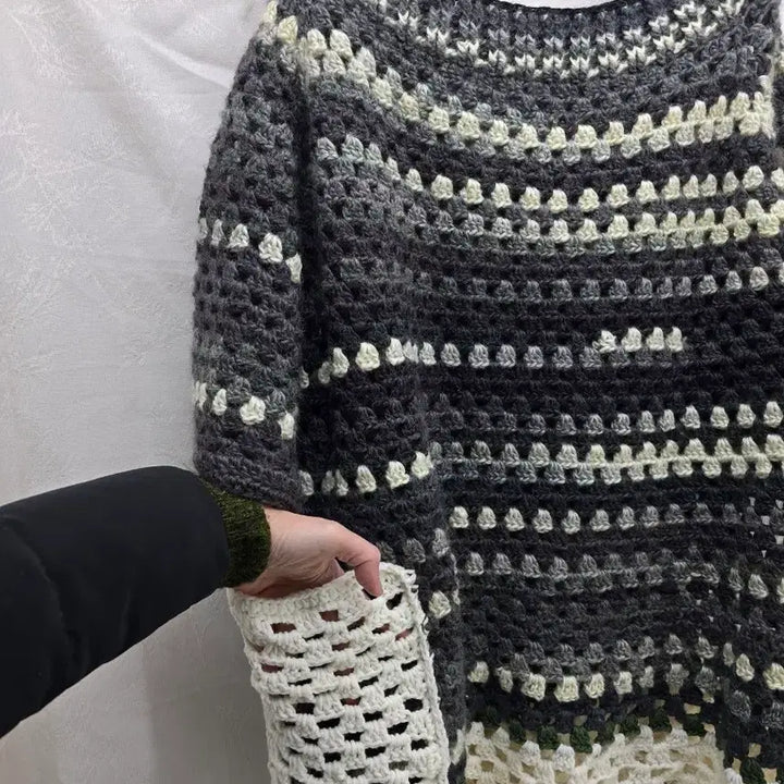 [BUNJANG] Handmade Crochet Top / 핸드메이드 크로셰 뜨개 반팔 상의