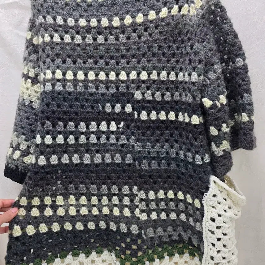 [BUNJANG] Handmade Crochet Top / 핸드메이드 크로셰 뜨개 반팔 상의