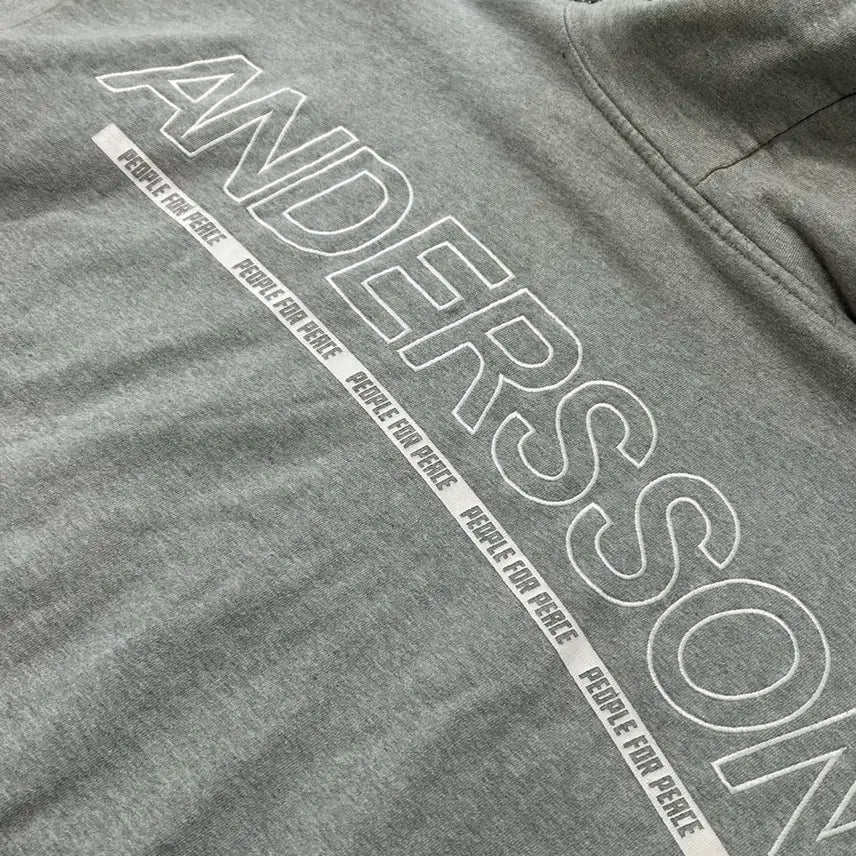 [BUNJANG] Andersson Bell Big Logo Hoodie / 엔더슨벨 빅로고 그레이 후드티