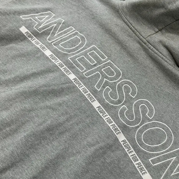 [BUNJANG] Andersson Bell Big Logo Hoodie / 엔더슨벨 빅로고 그레이 후드티