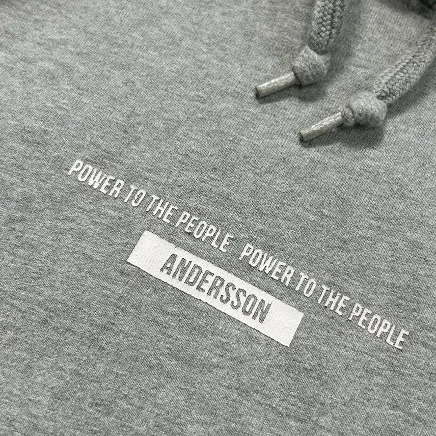 [BUNJANG] Andersson Bell Big Logo Hoodie / 엔더슨벨 빅로고 그레이 후드티