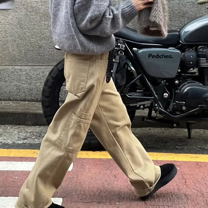 [BUNJANG] Ovnine Double Pocket Pants (Beige, M) / 새상품)오브나인 더블 포켓 팬츠 (베이지/M)