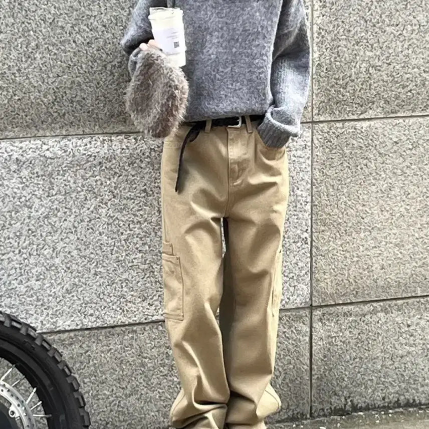 [BUNJANG] Ovnine Double Pocket Pants (Beige, M) / 새상품)오브나인 더블 포켓 팬츠 (베이지/M)