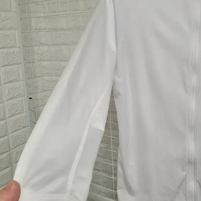 [BUNJANG] HDEX White UPF Zip-up Jacket XL / [105]HDEX에이치덱스 화이트 스포츠웨어기능성스판 UPF집업자켓 XL