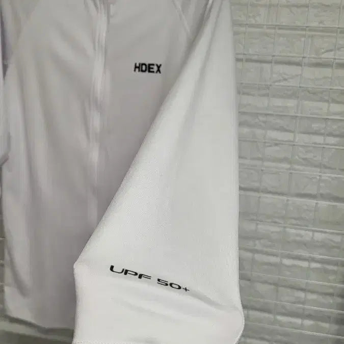 [BUNJANG] HDEX White UPF Zip-up Jacket XL / [105]HDEX에이치덱스 화이트 스포츠웨어기능성스판 UPF집업자켓 XL