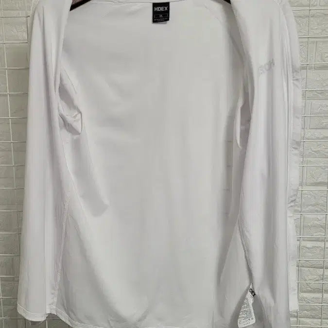 [BUNJANG] HDEX White UPF Zip-up Jacket XL / [105]HDEX에이치덱스 화이트 스포츠웨어기능성스판 UPF집업자켓 XL
