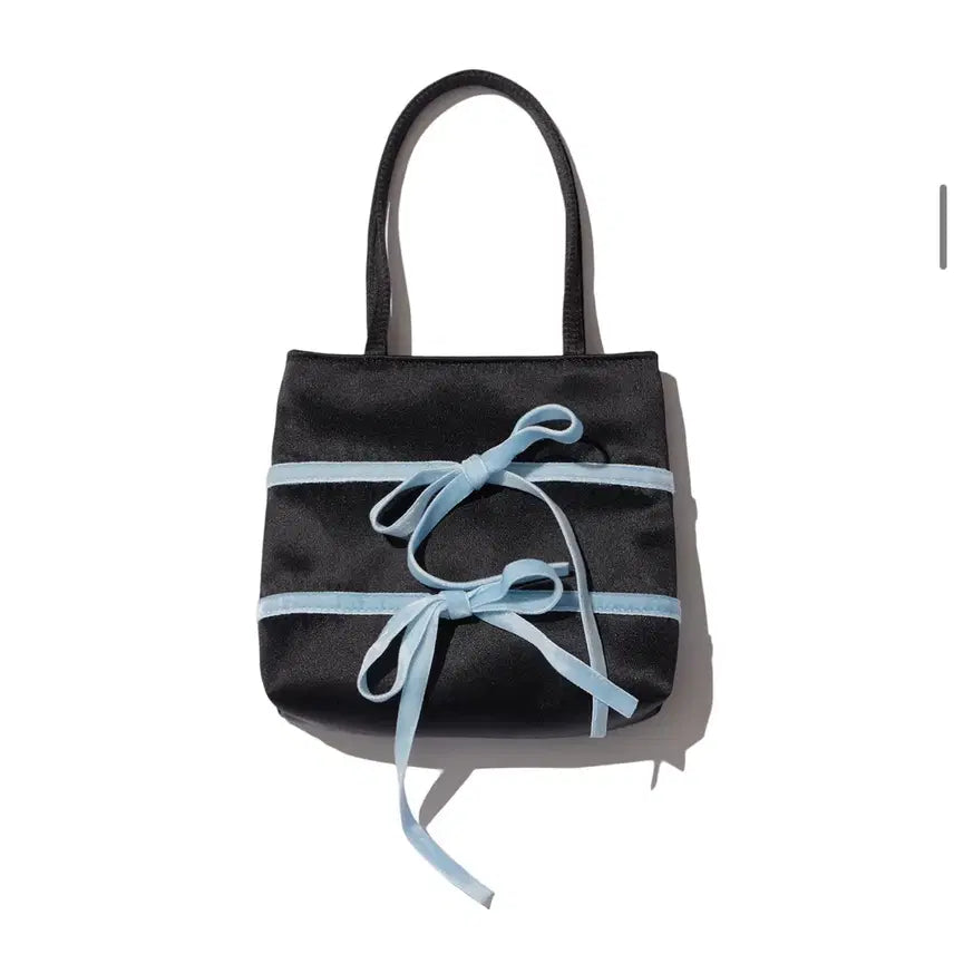 [BUNJANG] 핍펫 pippet 토트백 Ribbon Silk Bag (black) / 핍펫 pippet 토트백 Ribbon Silk Bag (black)
