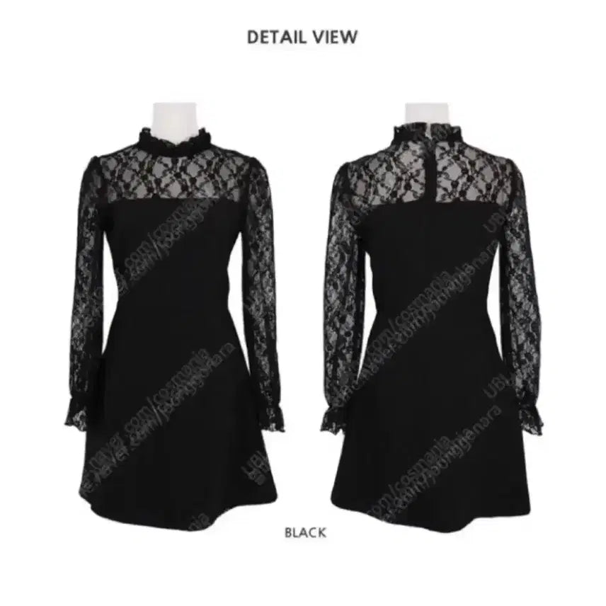 [BUNJANG] Skinny Pig Black Lace Dress / 스키니피그 블랙 레이스 원피스