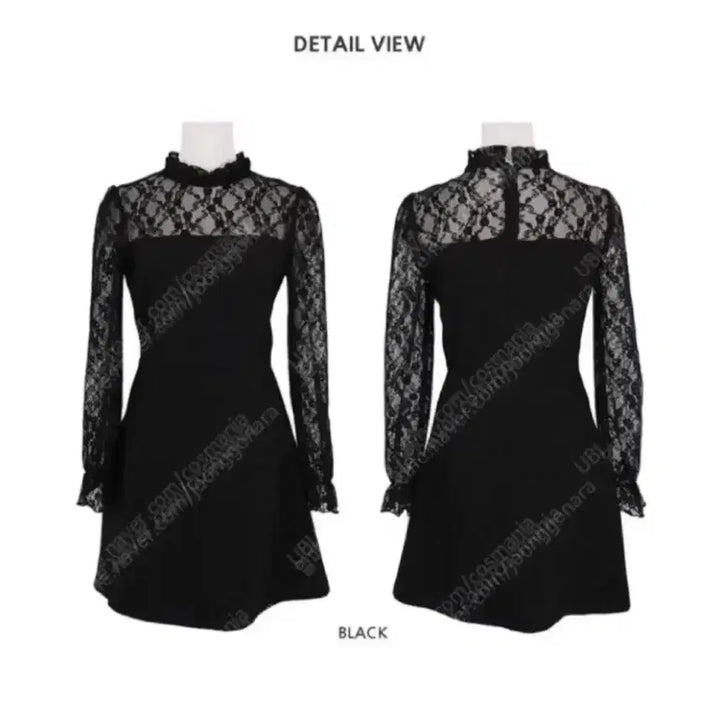 [BUNJANG] Skinny Pig Black Lace Dress / 스키니피그 블랙 레이스 원피스