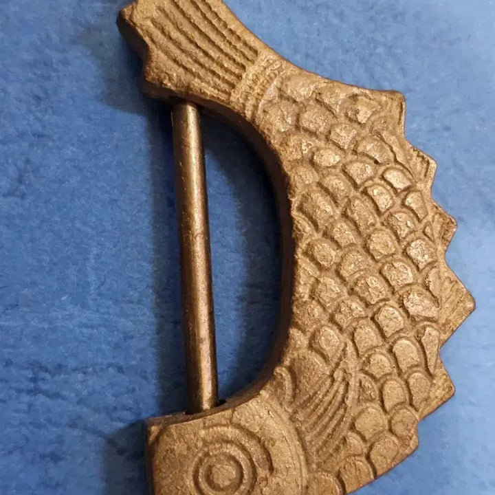 [BUNJANG] Traditional Fish-Shaped Lock with Key and Tassel / 전통 자물쇠 물고기모양 열쇠 + 술장식