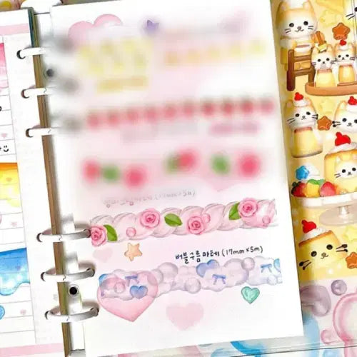 [BUNJANG] Moitoi Die-cut Washi Tape Set / 모이또이 다이컷마테 4종