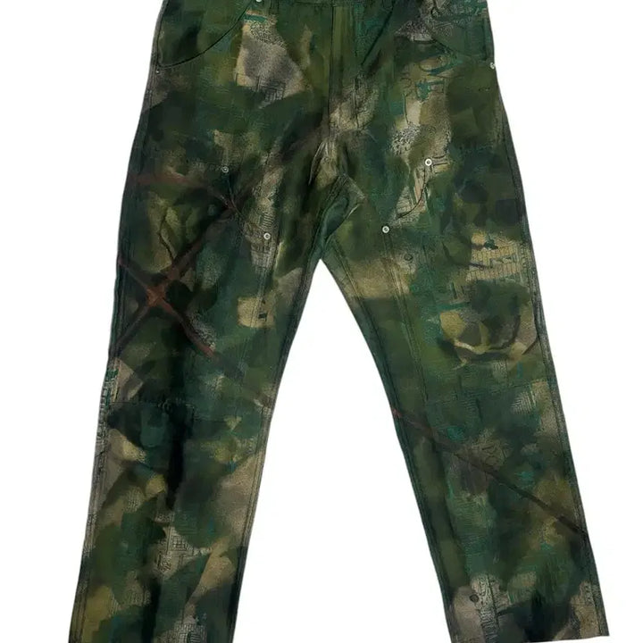 [BUNJANG] OS Vintage Archive Resistance Camouflage Carpenter Pants / [OS] 빈티지 아카이브 레지스탕스 카모플라쥬 카펜터 팬츠