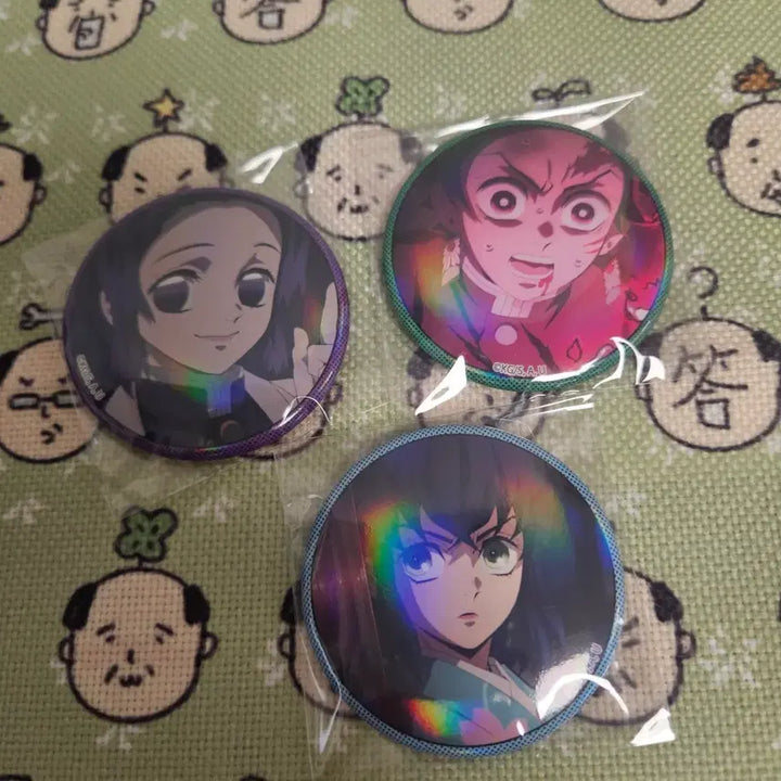 [BUNJANG] Demon Slayer Hologram Badge / 귀멸의 칼날 캐릭터 홀로그램 뱃지