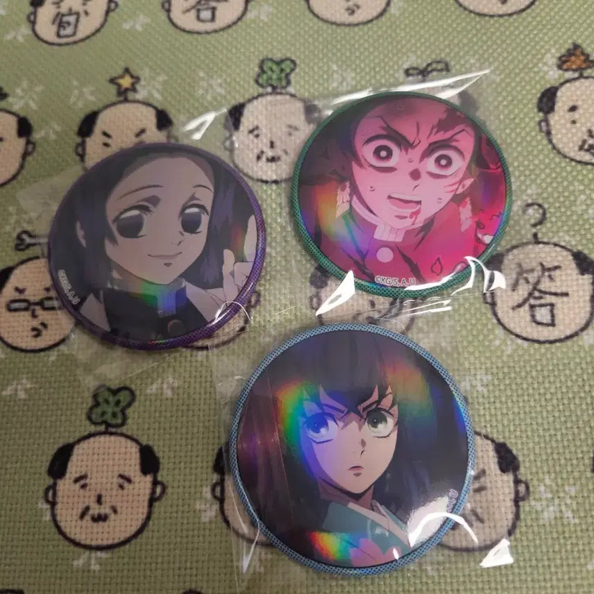 [BUNJANG] Demon Slayer Hologram Badge / 귀멸의 칼날 캐릭터 홀로그램 뱃지