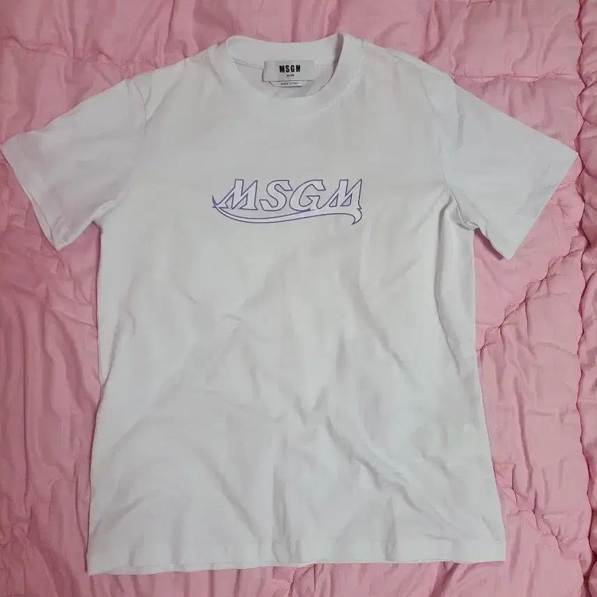 [BUNJANG] MSGM Violet Logo T-shirt / 정품)급처잠깐한번입음!MSGM 바이올렛로고 반팔 면티셔츠 꼼데가르송st