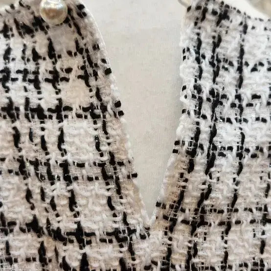 [BUNJANG] Unbranded Tweed Long Dress / 면 혼방 트위드 롱원피스 (55)