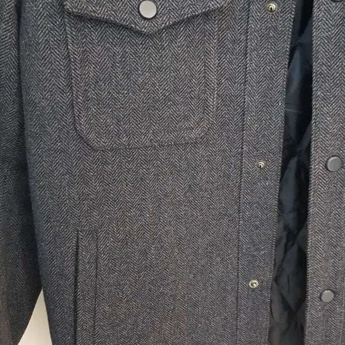 [BUNJANG] NIX Herringbone Charcoal Jacket 100 / NIX 헤링본 차콜 자켓100