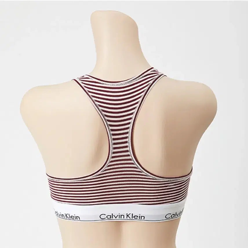 [BUNJANG] Calvin Klein Striped Bra Top / 택달린새상품) 캘빈클라인 스트라이프 브라탑