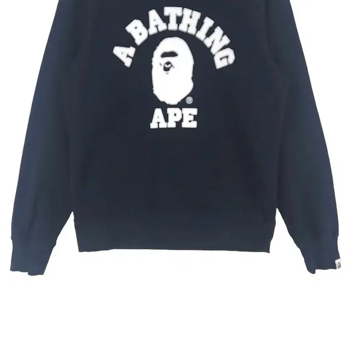 [BUNJANG] BAPE College Crewneck Sweatshirt (Black) - Men&