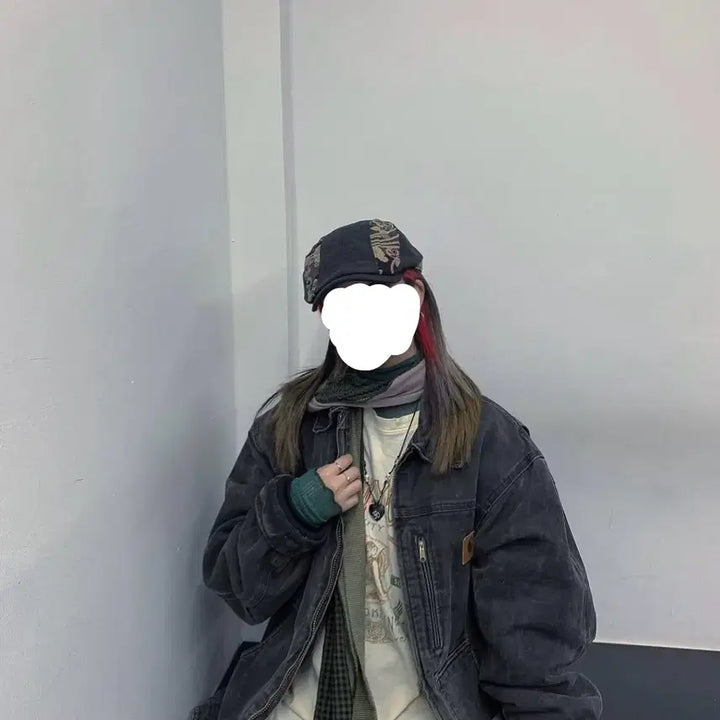 [BUNJANG] Vintage Patchwork Hunting Cap / 빈티지 헌팅캡