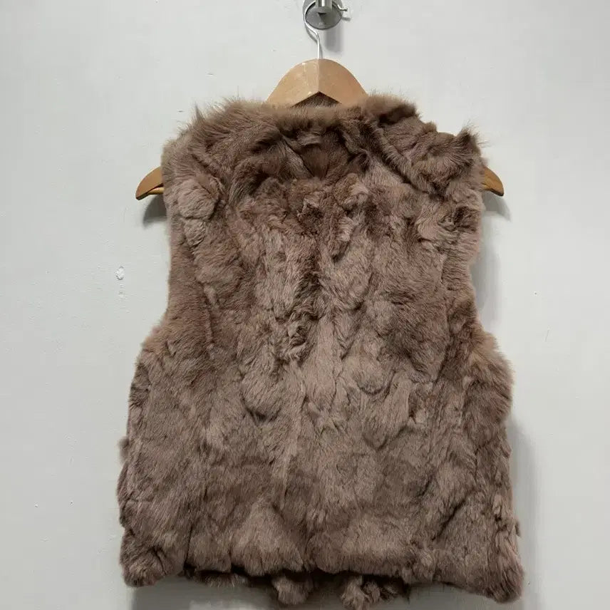 [BUNJANG] SI Faux Mink Vest Brown Women&