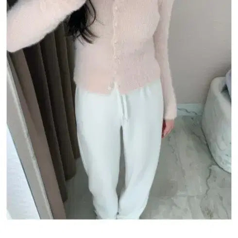 [BUNJANG] 르브아 Pink Cardigan and Shorts Set / 르브아  가디건.,팬츠 세트