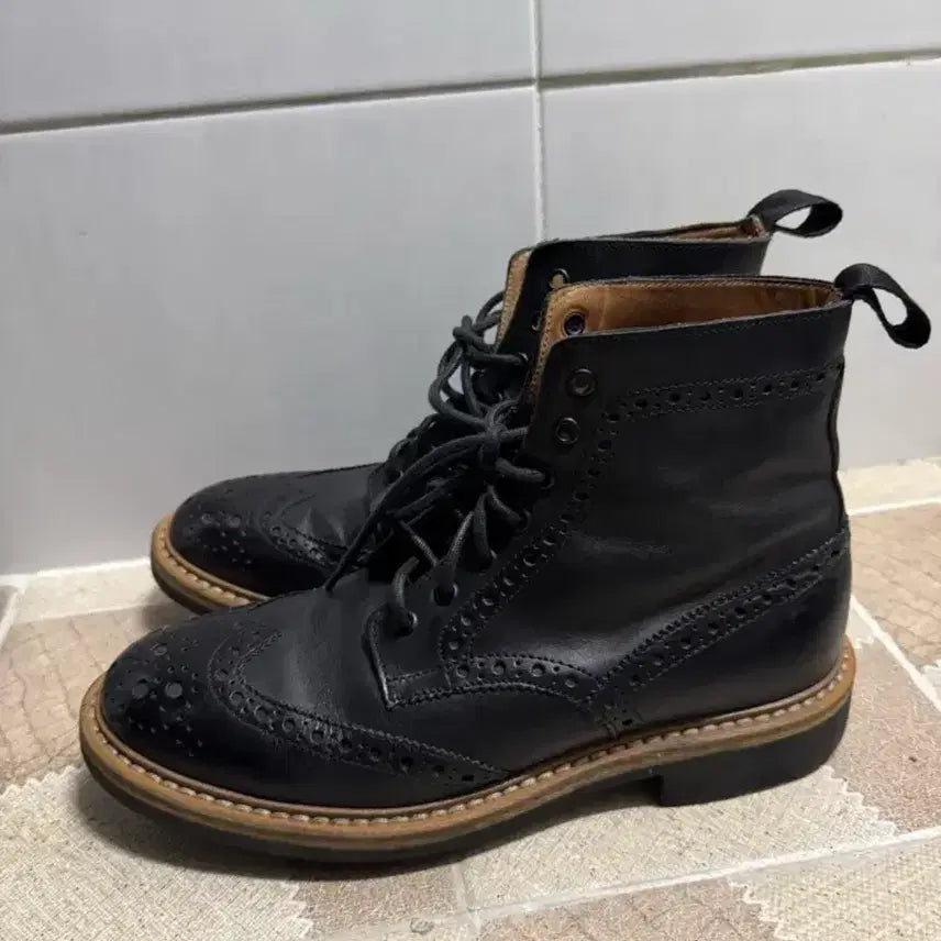 [BUNJANG] Jang Carlo Morelli Wingtip Boots / 장 까를로 모렐리 40 사이즈 260 윙팁 부츠 브로그
