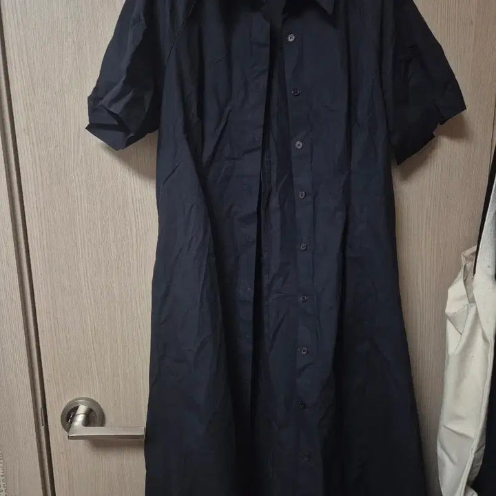 [BUNJANG] Pureda Navy Shirt Dress / 새상품 퓨어다 네이비 셔츠 원피스