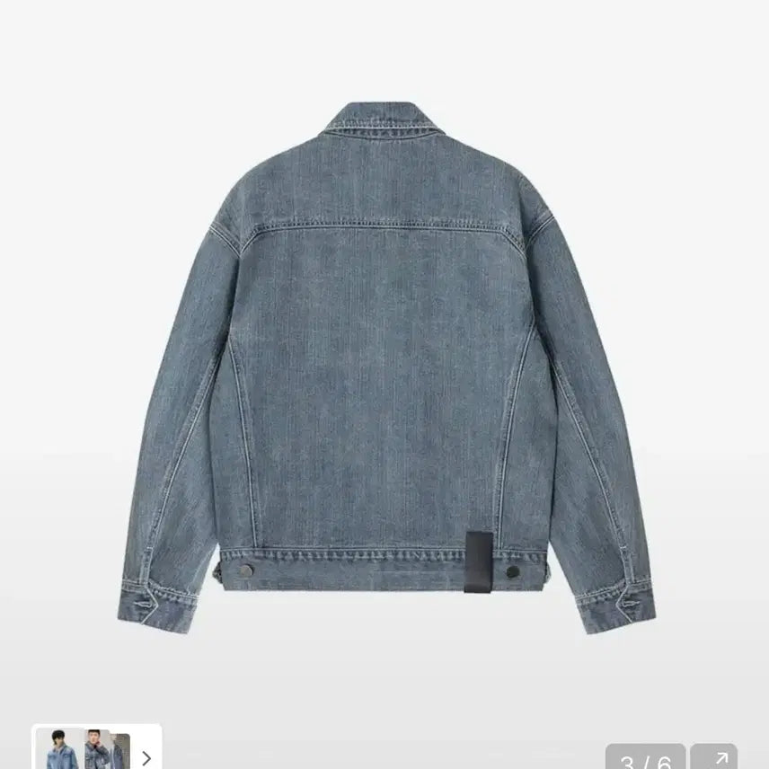 [BUNJANG] NOIR Oversized Crop Denim Jacket (Blue) / (0회착용,선착순 판매)노이어- 오버핏 크롭 데님 자켓 (블루)