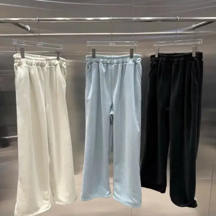 [BUNJANG] Hooded Crop Zip-up & Wide Pants Set / 키키 후드퍼 크롭집업 와이드팬츠(새상품)