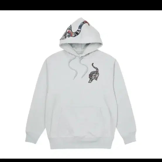 [BUNJANG] Palace Dragon P-3 Hoodie Gray / [XL] 팔라스 드래곤 P-3 후드 그레이