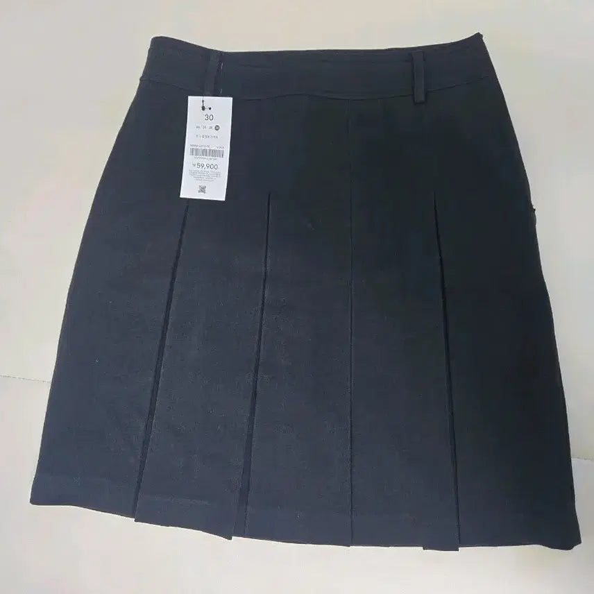 [BUNJANG] Mixxo Black Pleated Mini Skirt Size 30 / 미쏘 블랙 플리츠 미니스커트 30사이즈(새상품)