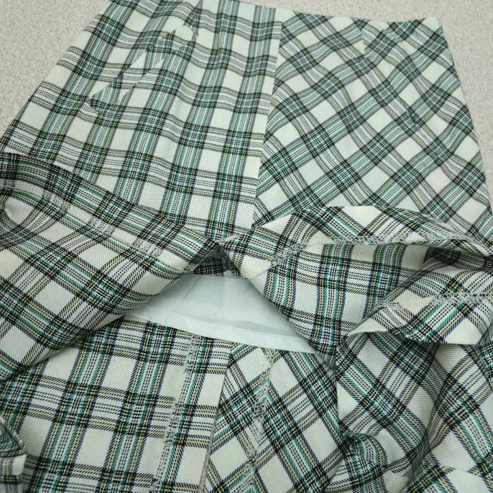 [BUNJANG] Margarine Fingers Slit Check Midi Skirt / (S)마가린핑거스 여성 스커트 슬릿 체크 미디 빈티지 F11W2173